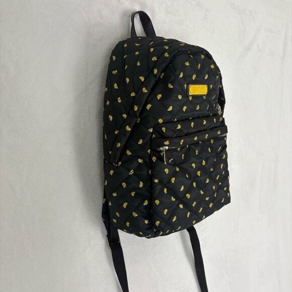 Marc‎ by Marc Jacobs Black with Lemon Print Quilted Backpack main image 13